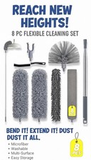 8PCS Extendable Handle Feather