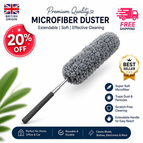 Extendable feather duster - feather,