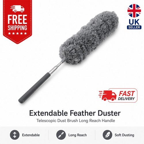 Extendable feather duster - feather,