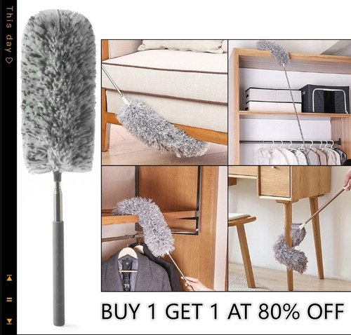 Extendable cobweb brush - extendable,