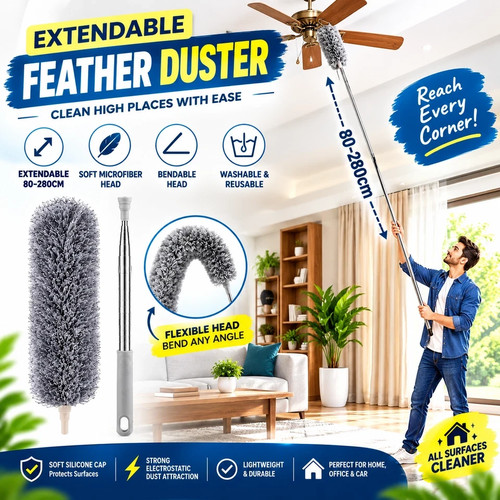 250cm extendable feather - extendable,