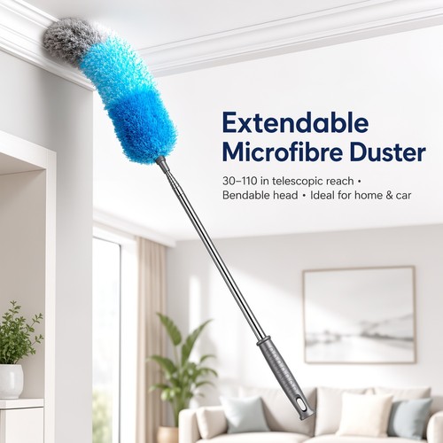 Extendable feather duster long - extendable,