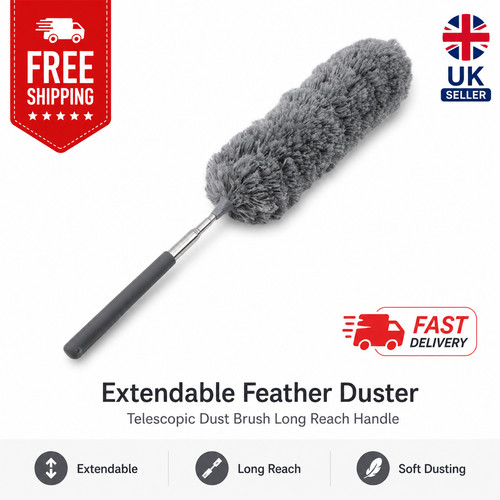 Extendable feather duster - feather,