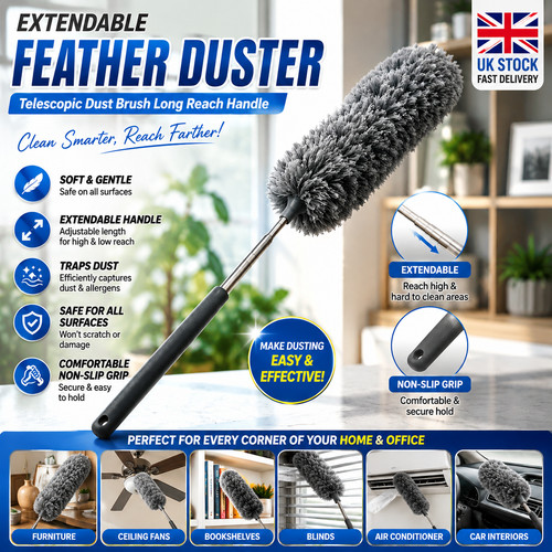 Extendable feather duster - extendable,