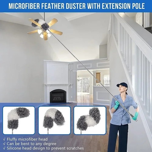 Extendable handle feather - extendable,