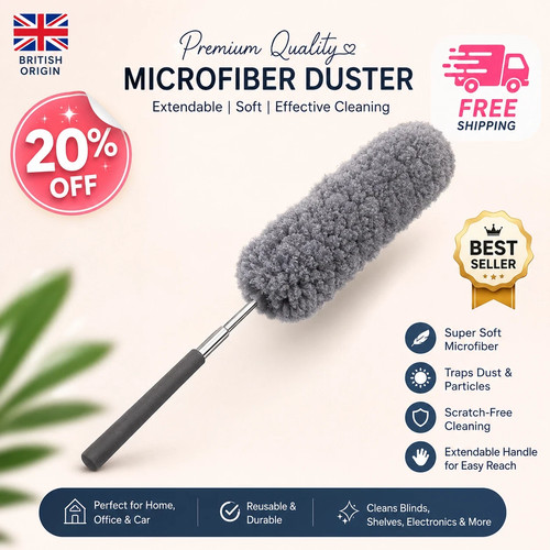 Extendable feather duster - feather,