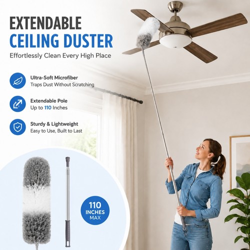Feather duster extendable - feather,