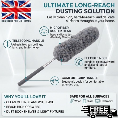 Extendable feather duster - extendable,